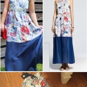 ‎PeterSom hi-neck maxi dress